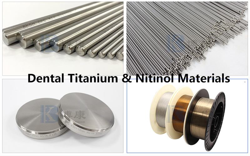 Vật liệu Titanium & Nitinol nha khoa cho các ứng dụng cấy ghép và phục hồi